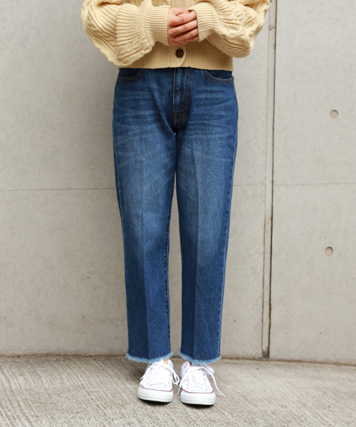 apres jour(アプレジュール)の「シガレットデニムパンツ【ZOZOTOWN限定アイテム】(デニムパンツ・レディース・インディゴブルー/ブルー・MEDIUM/LARGE/SMALL)」の8枚目の写真