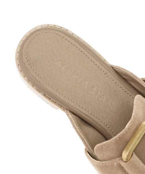 ALEXIA STAM（アリシアスタン）の「Buckle Flat Mule/フラットミュール（スリッポン・レディース・ベージュ/ブラウン/オレンジ・S/M/L）」の6枚目の写真