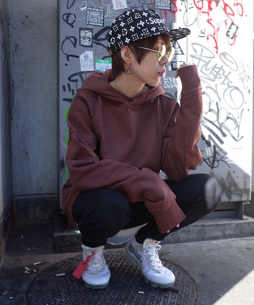 rovtski（ロフトスキー）の「【ビッグシルエット】LEESMA PO HOOD SW SOLID（パーカー・レディース・ベージュ/ブラウン/モカ・FREE）」の13枚目の写真