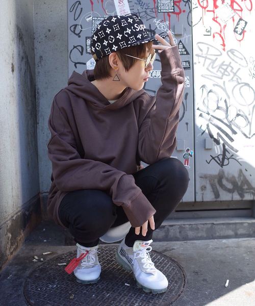 rovtski（ロフトスキー）の「【ビッグシルエット】LEESMA PO HOOD SW SOLID（パーカー・レディース・ベージュ/ブラウン/モカ・FREE）」の19枚目の写真