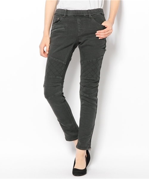 Another Edition（アナザーエディション）の「AE BIKERS EASY PT（その他パンツ・レディース・ブラック/ライトグレー・SMALL/MEDIUM）」の2枚目の写真