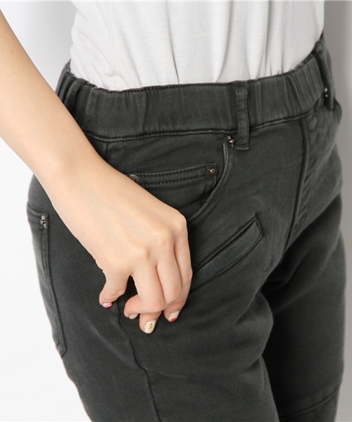 Another Edition（アナザーエディション）の「AE BIKERS EASY PT（その他パンツ・レディース・ブラック/ライトグレー・SMALL/MEDIUM）」の7枚目の写真