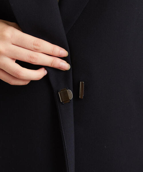 green label relaxing（グリーンレーベルリラクシング）の「◆FFC ダブルクロス チェスター コート（チェスターコート・レディース・ベージュ/ネイビー/ダークグリーン・38/40/34/36）」の6枚目の写真