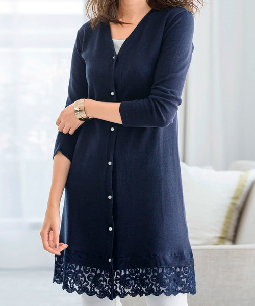 裾レースロングカーディガン カーディガン ボレロ Ranan ラナン のファッション通販 Zozotown