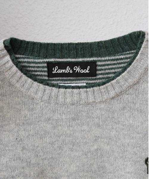 coen（コーエン）の「ラムウールクルーネックニット（ニット/セーター・メンズ・ライトグレー/ライトブルー/パープル/ダークグリーン・SMALL/MEDIUM/LARGE/X-LARGE）」の8枚目の写真