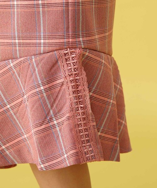 MIIA（ミーア）の「チェック柄ペプラムスカート（スカート・レディース・ブラック/オレンジ/イエロー・FREE）」の22枚目の写真