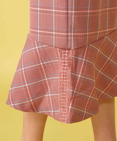 MIIA（ミーア）の「チェック柄ペプラムスカート（スカート・レディース・ブラック/オレンジ/イエロー・FREE）」の21枚目の写真