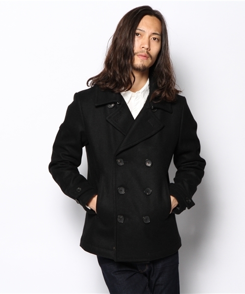 AMERICAN RAG CIE（アメリカンラグシー）の「AMERICAN RAG CIE メルトンショートピーコート 114-AFN-M132-CO005∴（ピーコート・メンズ・ブラック/ネイビー/キャメル・2/1/3）」の12枚目の写真