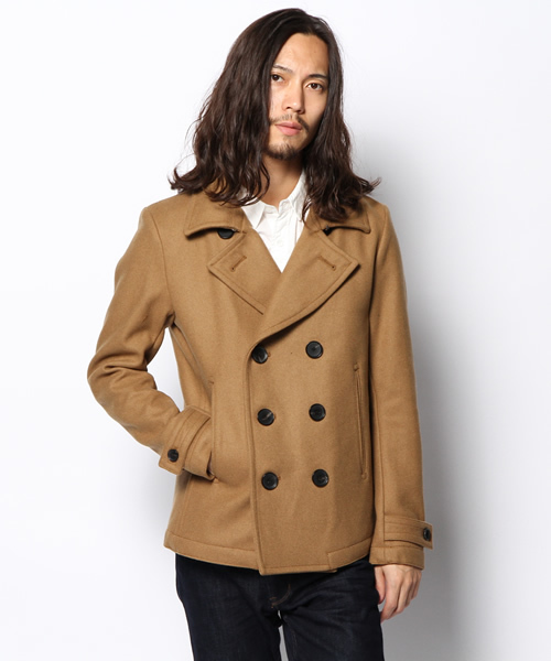 AMERICAN RAG CIE（アメリカンラグシー）の「AMERICAN RAG CIE メルトンショートピーコート 114-AFN-M132-CO005∴（ピーコート・メンズ・ブラック/ネイビー/キャメル・2/1/3）」の14枚目の写真