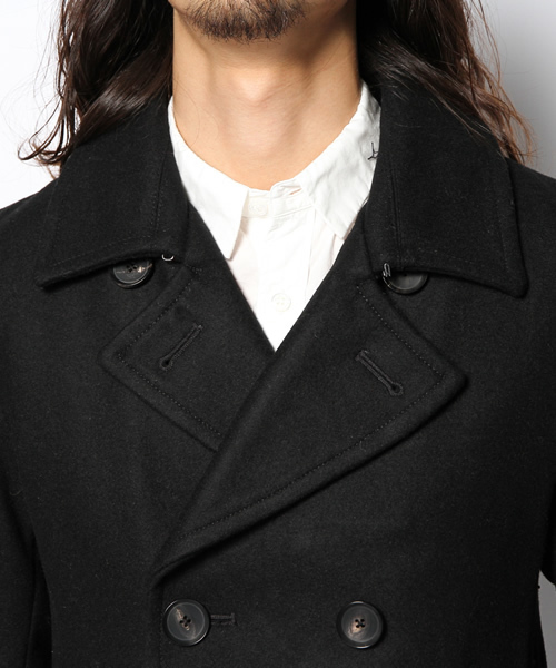 AMERICAN RAG CIE（アメリカンラグシー）の「AMERICAN RAG CIE メルトンショートピーコート 114-AFN-M132-CO005∴（ピーコート・メンズ・ブラック/ネイビー/キャメル・2/1/3）」の8枚目の写真
