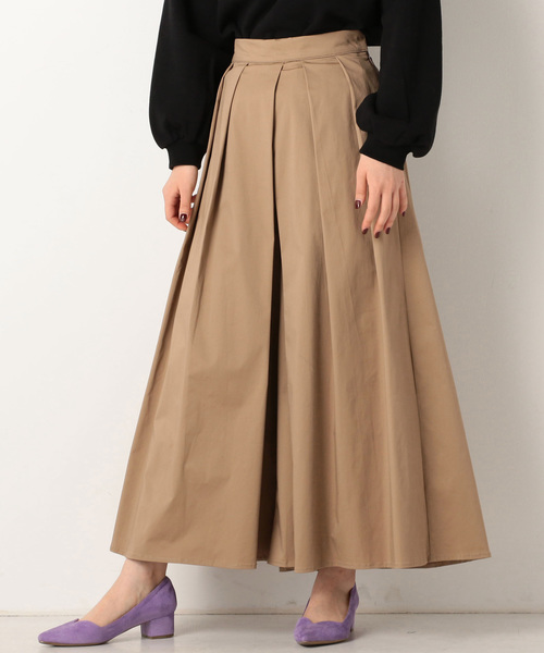 archives（アルシーヴ）の「タックフレアパンツ（その他パンツ・レディース・ブラック/ベージュ/モカ・MEDIUM）」の3枚目の写真