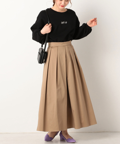 archives（アルシーヴ）の「タックフレアパンツ（その他パンツ・レディース・ブラック/ベージュ/モカ・MEDIUM）」の8枚目の写真