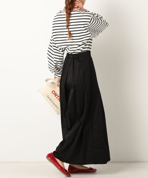 archives（アルシーヴ）の「タックフレアパンツ（その他パンツ・レディース・ブラック/ベージュ/モカ・MEDIUM）」の6枚目の写真