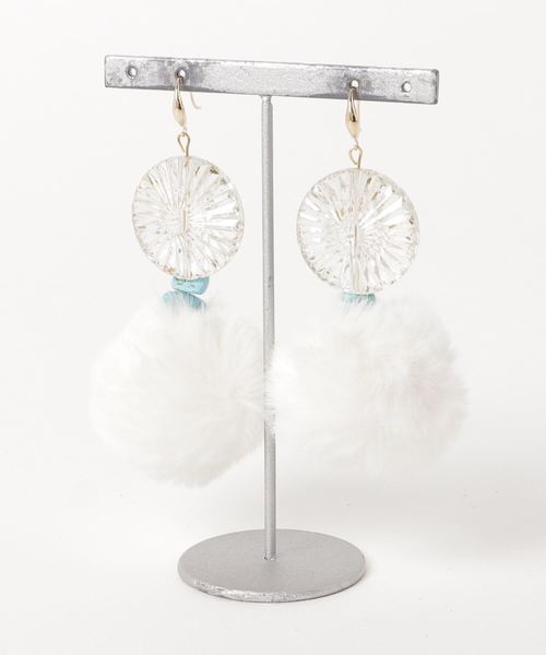 Lulugiraffe Vintageターコイズファーピアス ピアス 両耳用 Tone Select Goods トーンセレクトグッズ のファッション通販 Zozotown