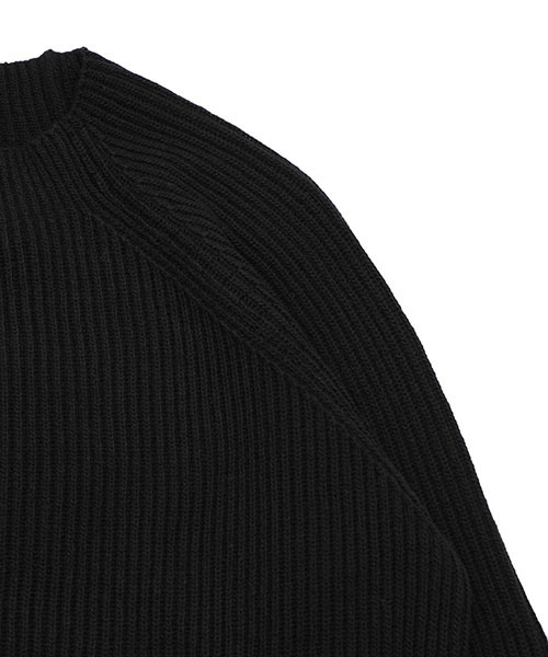 FACTOTUM(ファクトタム)の「【FACTOTUM】アウトラストニットモックネック(ニット/セーター・メンズ・ブラック/バーガンディー・46/44)」の4枚目の写真