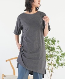 サイドスリットTシャツワンピース