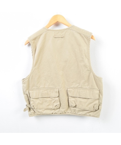 90s OLD GAP コットン サファリ ベスト M ベージュ 90s OLD GAP