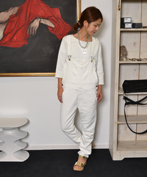 AMERICAN RAG CIE | ﾆｯﾄ風ﾃﾞﾆﾑ9分丈ｻﾛﾍﾟｯﾄ/TSS-L141-AO053(サロペット/オーバーオール)