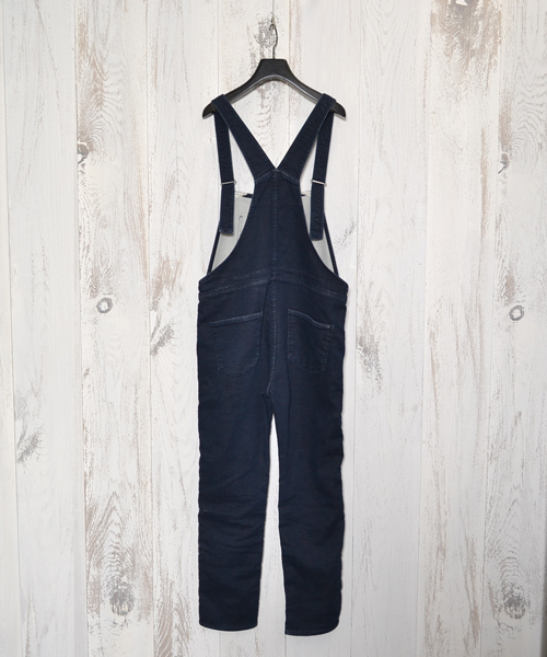 AMERICAN RAG CIE（アメリカンラグシー）の「ﾆｯﾄ風ﾃﾞﾆﾑ9分丈ｻﾛﾍﾟｯﾄ/TSS-L141-AO053（サロペット/オーバーオール・レディース・オフホワイト/インディゴブルー・FREE）」の9枚目の写真