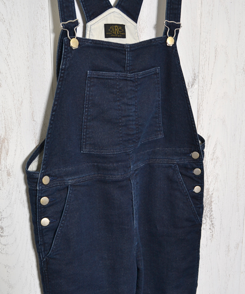 AMERICAN RAG CIE（アメリカンラグシー）の「ﾆｯﾄ風ﾃﾞﾆﾑ9分丈ｻﾛﾍﾟｯﾄ/TSS-L141-AO053（サロペット/オーバーオール・レディース・オフホワイト/インディゴブルー・FREE）」の10枚目の写真