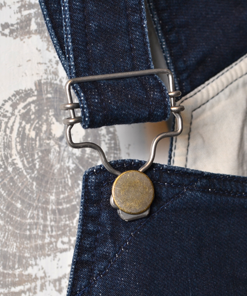 AMERICAN RAG CIE（アメリカンラグシー）の「ﾆｯﾄ風ﾃﾞﾆﾑ9分丈ｻﾛﾍﾟｯﾄ/TSS-L141-AO053（サロペット/オーバーオール・レディース・オフホワイト/インディゴブルー・FREE）」の7枚目の写真