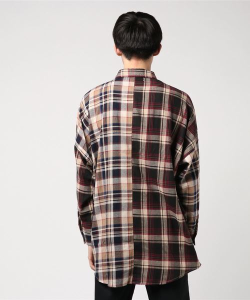 GALLIS ADDICTION（ガリスアディクション）の「GAクレイジーチェックシャツ（シャツ/ブラウス・メンズ・イエロー/ベージュ・FREE）」の4枚目の写真