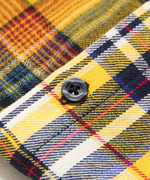 GALLIS ADDICTION（ガリスアディクション）の「GAクレイジーチェックシャツ（シャツ/ブラウス・メンズ・イエロー/ベージュ・FREE）」の13枚目の写真