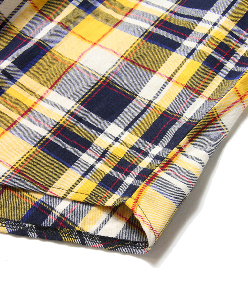 GALLIS ADDICTION（ガリスアディクション）の「GAクレイジーチェックシャツ（シャツ/ブラウス・メンズ・イエロー/ベージュ・FREE）」の5枚目の写真