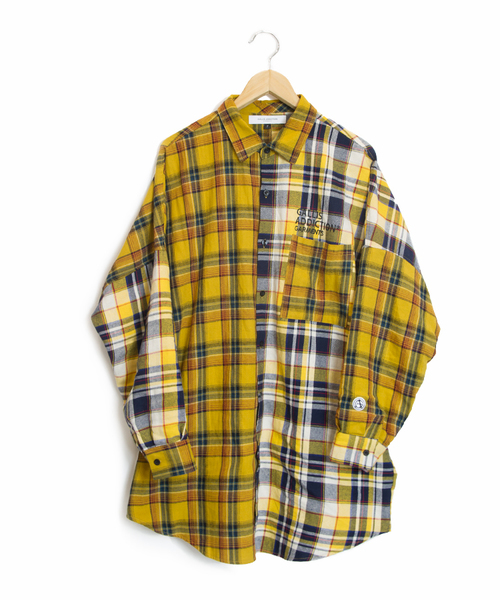 GALLIS ADDICTION（ガリスアディクション）の「GAクレイジーチェックシャツ（シャツ/ブラウス・メンズ・イエロー/ベージュ・FREE）」の15枚目の写真