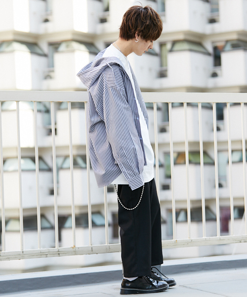 ストライプフードシャツ ≪SALE≫ドビーストライプフードシャツ – HEART MARKET