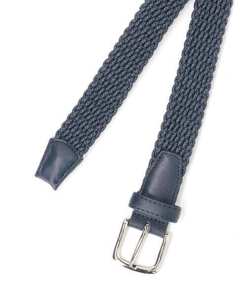 green label relaxing（グリーンレーベルリラクシング）の「GUM メッシュ メランジ 30 ベルト（ベルト・メンズ・ワインレッド/ネイビー・LARGE/MEDIUM）」の4枚目の写真