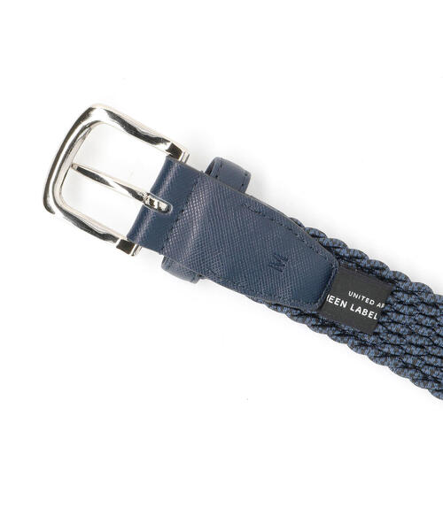 green label relaxing（グリーンレーベルリラクシング）の「GUM メッシュ メランジ 30 ベルト（ベルト・メンズ・ワインレッド/ネイビー・LARGE/MEDIUM）」の5枚目の写真