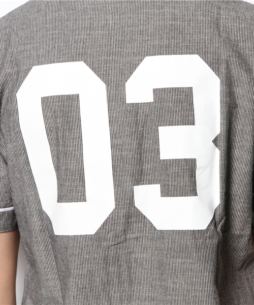 WEGO（ウィゴー）の「WEGO/ベースボール半袖シャツ（シャツ/ブラウス・メンズ・ホワイト/ブラック・LARGE/MEDIUM）」の11枚目の写真