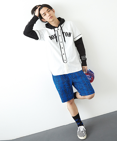 WEGO（ウィゴー）の「WEGO/ベースボール半袖シャツ（シャツ/ブラウス・メンズ・ホワイト/ブラック・LARGE/MEDIUM）」の13枚目の写真