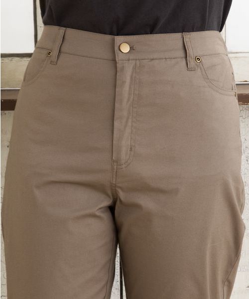 sabstreet my standard（サブストリートマイスタンダード）の「コットンポプリンクロップドパンツ【大きいサイズ対応】【15号(3L)～19号(5L)】（その他パンツ・レディース・ネイビー/カーキ/モカ・15号/9号）」の22枚目の写真