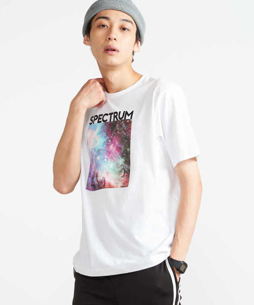 WEGO（ウィゴー）の「WEGO/カラフルフォトボックスTシャツ（Tシャツ/カットソー・メンズ・ブラック/ブラック系その他/ホワイト系その他/ホワイト・LARGE/MEDIUM/SMALL）」の2枚目の写真