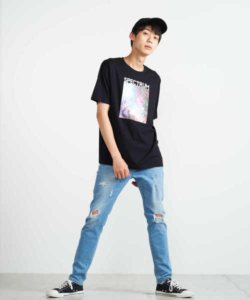 WEGO（ウィゴー）の「WEGO/カラフルフォトボックスTシャツ（Tシャツ/カットソー・メンズ・ブラック/ブラック系その他/ホワイト系その他/ホワイト・LARGE/MEDIUM/SMALL）」の13枚目の写真