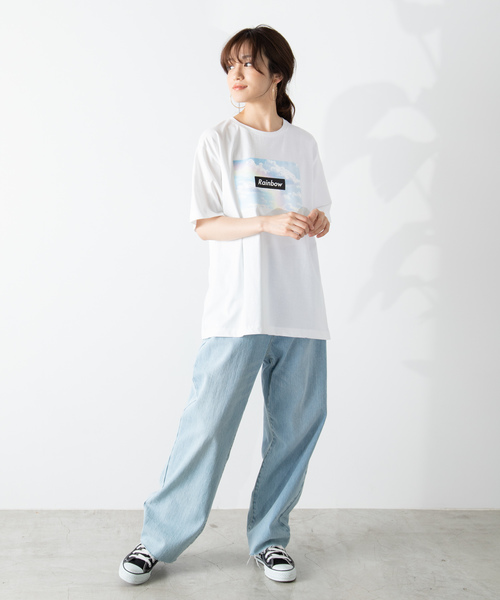 WEGO（ウィゴー）の「WEGO/カラフルフォトボックスTシャツ（Tシャツ/カットソー・メンズ・ブラック/ブラック系その他/ホワイト系その他/ホワイト・LARGE/MEDIUM/SMALL）」の17枚目の写真
