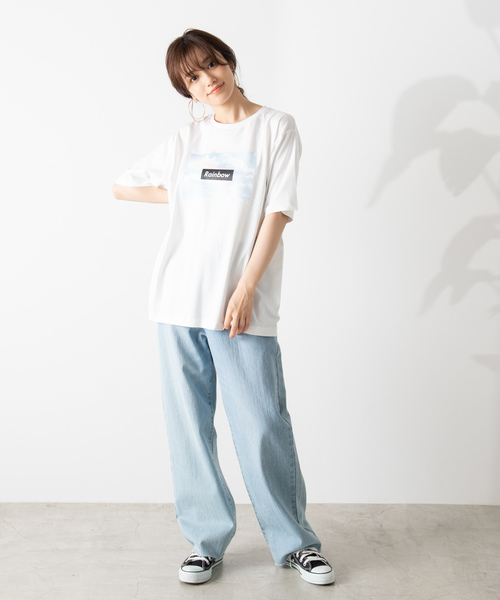 WEGO（ウィゴー）の「WEGO/カラフルフォトボックスTシャツ（Tシャツ/カットソー・メンズ・ブラック/ブラック系その他/ホワイト系その他/ホワイト・LARGE/MEDIUM/SMALL）」の18枚目の写真