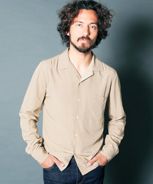 【Magine】RAYON OPEN COLLAR SHIRTS L/S:レーヨン オープンカラーシャツ