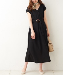 前後2WAYワッフルカシュクールワンピース
