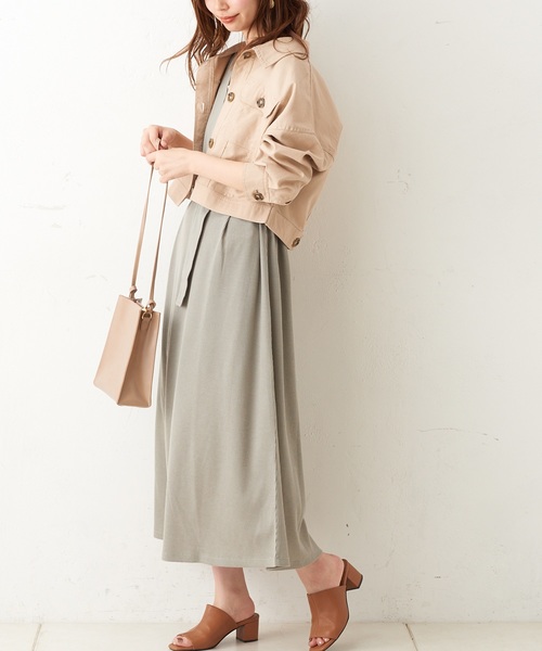 natural couture(ナチュラルクチュール)の「前後2WAYワッフルカシュクールワンピース(ワンピース・レディース・ブラック/モカ/ベージュ/ミント/ブルー・FREE)」の16枚目の写真
