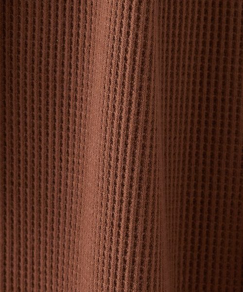 natural couture(ナチュラルクチュール)の「前後2WAYワッフルカシュクールワンピース(ワンピース・レディース・ブラック/モカ/ベージュ/ミント/ブルー・FREE)」の14枚目の写真