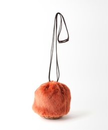 【Bagmati / バグマティ】drawstring fur bag