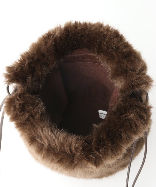 The Bagmati（ザバグマティ）の「【Bagmati / バグマティ】drawstring fur bag（ショルダーバッグ・レディース・ブラウン/キャメル/ブルー系その他・FREE）」の11枚目の写真