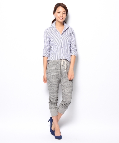 LOUNGEDRESS（ラウンジドレス）の「クリンクルストライプシャツ（シャツ/ブラウス・レディース・その他18・ﾌﾘ-）」の3枚目の写真