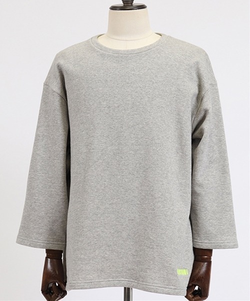 felkod(フィルコッド)の「mt6324-Loose Fit Sweat 3-4 Sleefe Tee Tシャツ(Tシャツ/カットソー・メンズ・ブラック/ミックスグレー・S/M/L)」の13枚目の写真