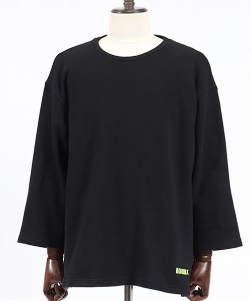 felkod(フィルコッド)の「mt6324-Loose Fit Sweat 3-4 Sleefe Tee Tシャツ(Tシャツ/カットソー・メンズ・ブラック/ミックスグレー・S/M/L)」の17枚目の写真