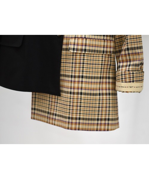 Eimee Law（エイミーロウ）の「袖口ロゴテープアシメチェック