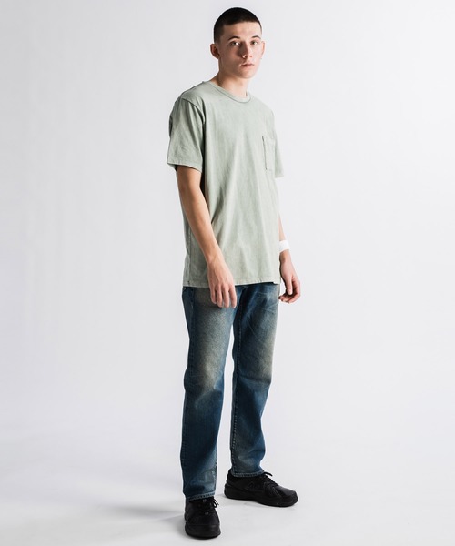Levi's(リーバイス)の「LEVI'S(R) MADE & CRAFTED(R) POCKET TEE LMC WASHED LAUREL GREEN(Tシャツ/カットソー・メンズ・グリーン・L/M/S/XL)」の8枚目の写真